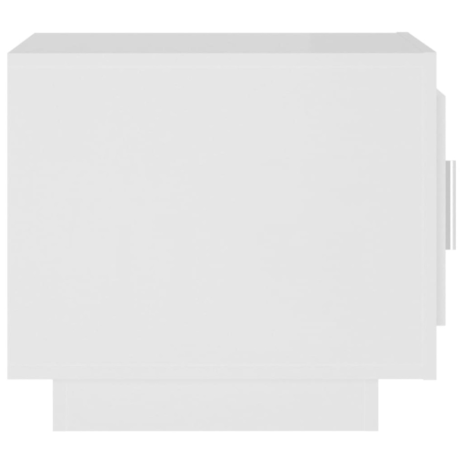 Mesa de centro madera contrachapada blanco 51x50x45