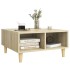 Mesa de centro madera contrachapada roble Sonoma 60x60x30