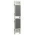 Biombo divisor de 4 paneles de tela gris 140x165