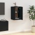 Mueble para TV de pared negro 40x34,5x60