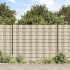 Panel de valla de PVC crema 70x0,19