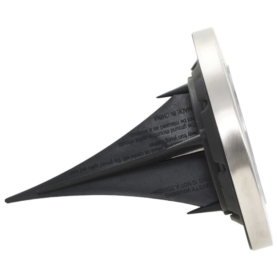 Lámparas solares de suelo 8 unidades luces LED color