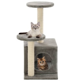 Rascador para gatos con poste rascador de sisal 60 cm
