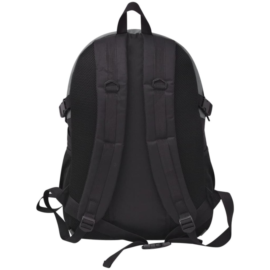 Mochila de senderismo XXL negro y gris 40