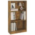 Estantería madera contrachapada color roble ahumado