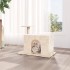 Rascador para gatos con postes de sisal color crema 51