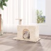 Rascador para gatos con postes de sisal color crema 51 cm