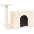 Rascador para gatos con postes de sisal color crema 51