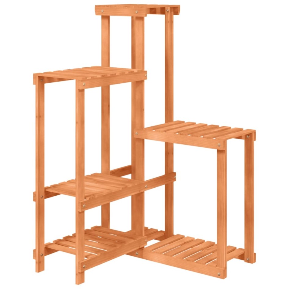 Soporte para flores de madera maciza abeto 62,5x61,5x101,5