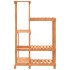 Soporte para flores de madera maciza abeto 62,5x61,5x101,5