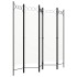 Biombo divisor de 5 paneles blanco 200x180