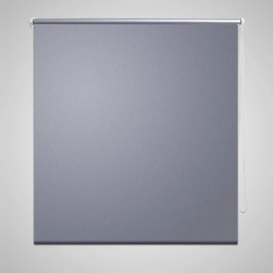 Persiana estor opaco enrollable gris 160x175