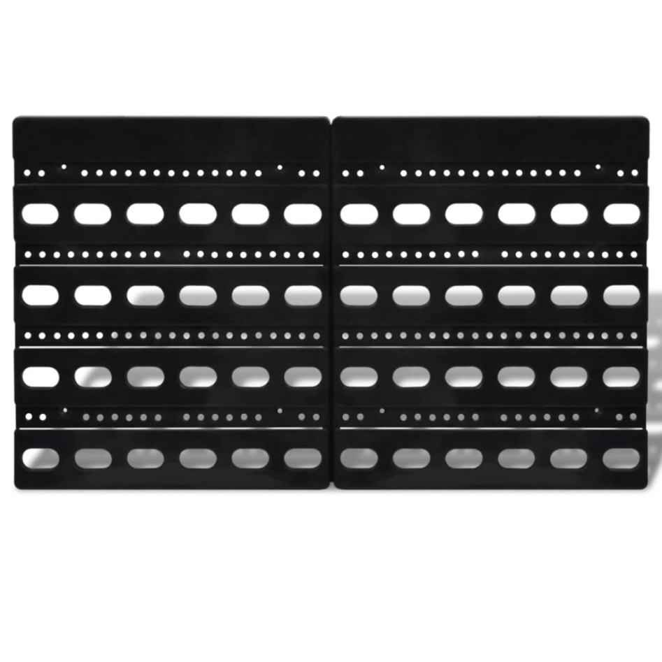 Cajas de almacenaje de garaje de pared 30 pzas azul y