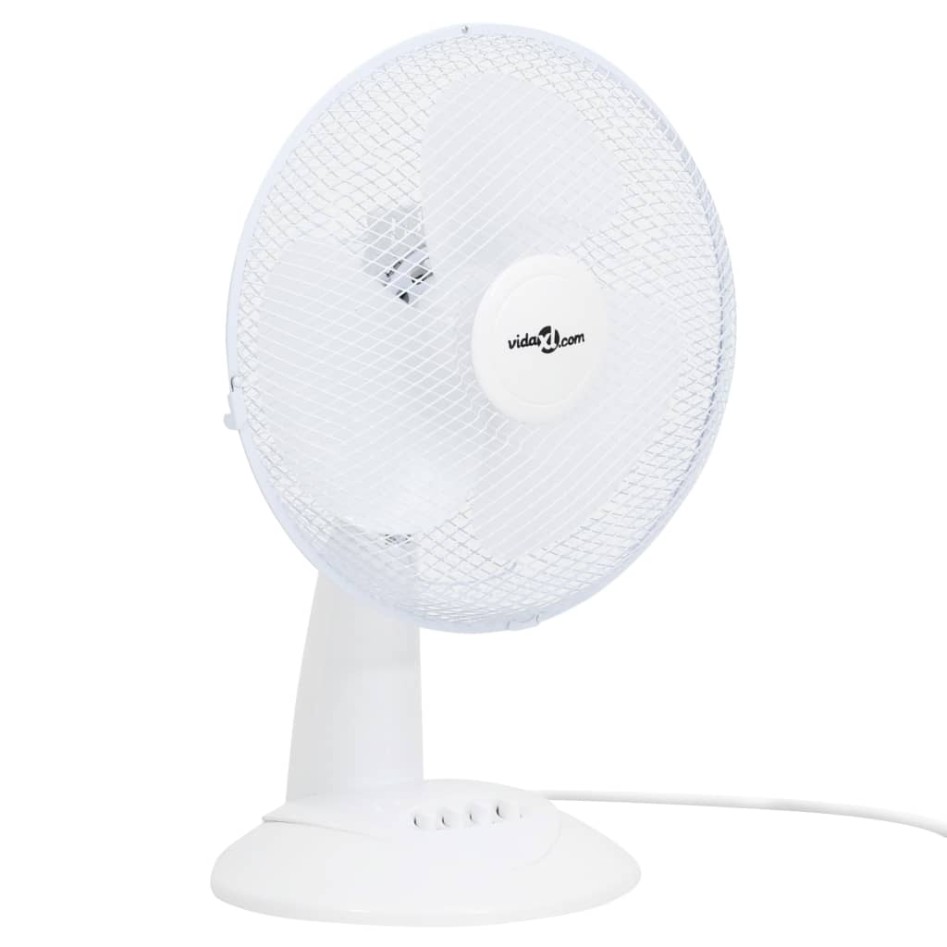 Ventilador de sobremesa 3 velocidades blanco 30 cm 40