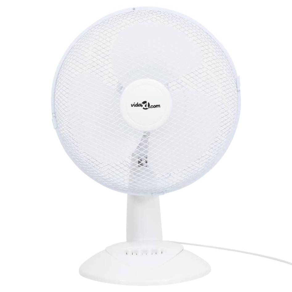 Ventilador de sobremesa 3 velocidades blanco 30 cm 40