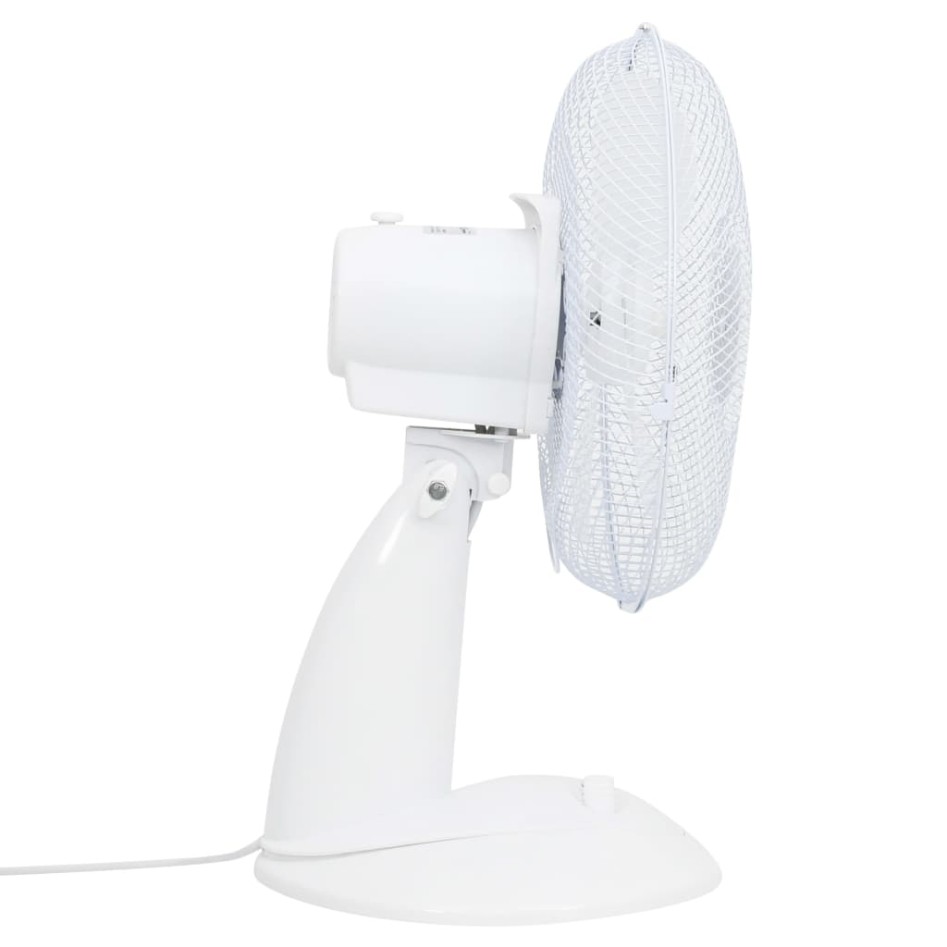 Ventilador de sobremesa 3 velocidades blanco 30 cm 40