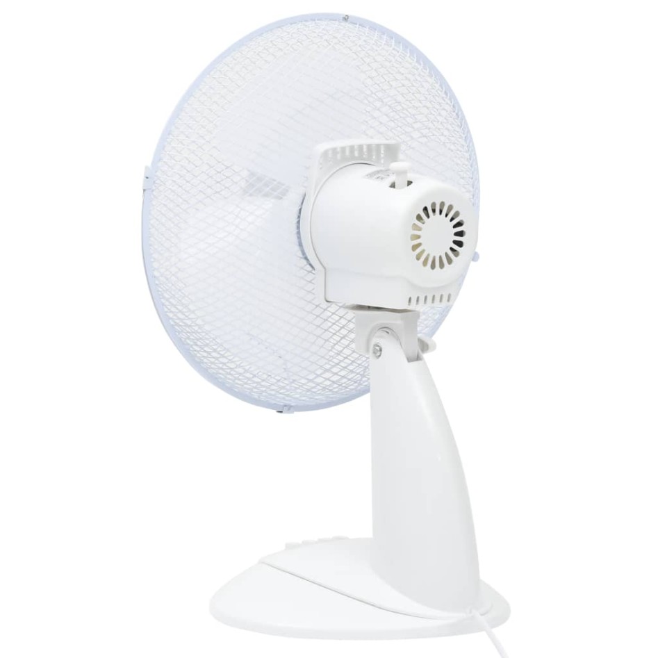 Ventilador de sobremesa 3 velocidades blanco 30 cm 40