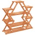 Soporte para flores de madera maciza abeto 110x25x105