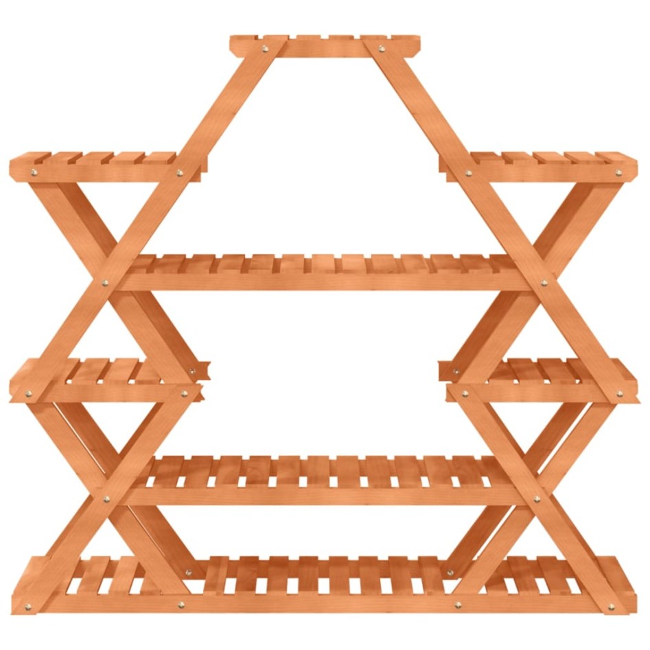 Soporte para flores de madera maciza abeto 110x25x105