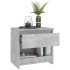 Mesita de noche madera ingeniería gris hormigón 40x30x39