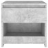 Mesita de noche madera ingeniería gris hormigón 40x30x39