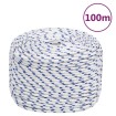 Cuerda de barco polipropileno blanco 10 mm 100 m