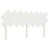 Cabecero de cama madera maciza de pino blanco 159,5x3x80,5