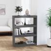Estantería/divisor de espacios madera pino gris 80x30x103,5 cm