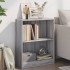Estantería madera de ingeniería gris Sonoma 60x24x76