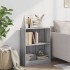 Estantería madera de ingeniería gris Sonoma 60x24x76