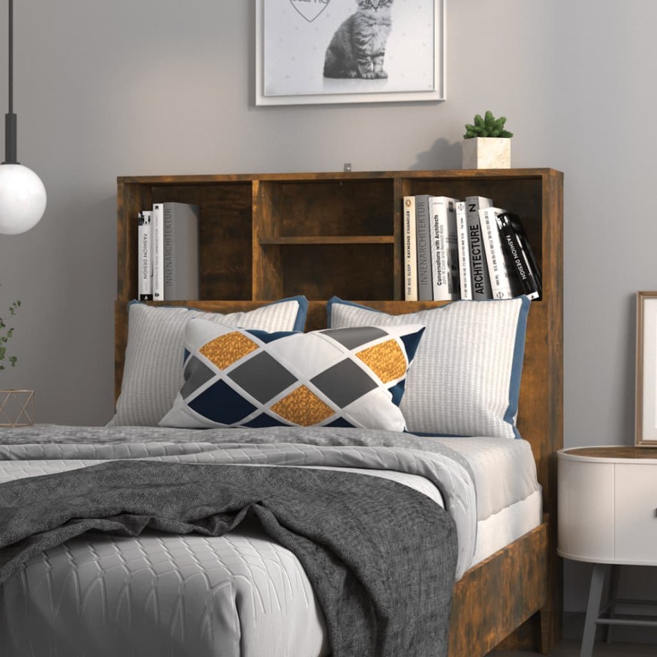 Armario cabecero roble ahumado 100x19x103,5