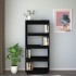 Estantería/divisor de espacios madera pino negro 60x35x135