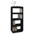 Estantería/divisor de espacios madera pino negro 60x35x135