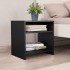 Mesitas de noche 2 uds madera contrachapada negro 40x30x40