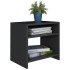 Mesitas de noche 2 uds madera contrachapada negro 40x30x40
