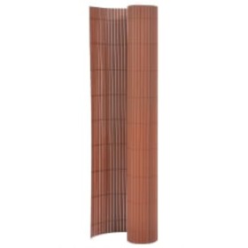 Valla de jardín de doble cara marrón 110x300