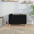Mueble para discos madera contrachapada negro 74,5x38x48