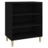 Aparador de madera contrachapada negro 57x35x70
