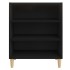 Aparador de madera contrachapada negro 57x35x70