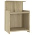 Mesita de noche madera contrachapada roble Sonoma 40x35x60