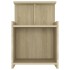 Mesita de noche madera contrachapada roble Sonoma 40x35x60