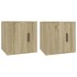 Muebles para TV de pared 2 uds roble Sonoma 40x34,5x40