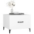 Mesa de centro con patas de metal blanco 50x50x40