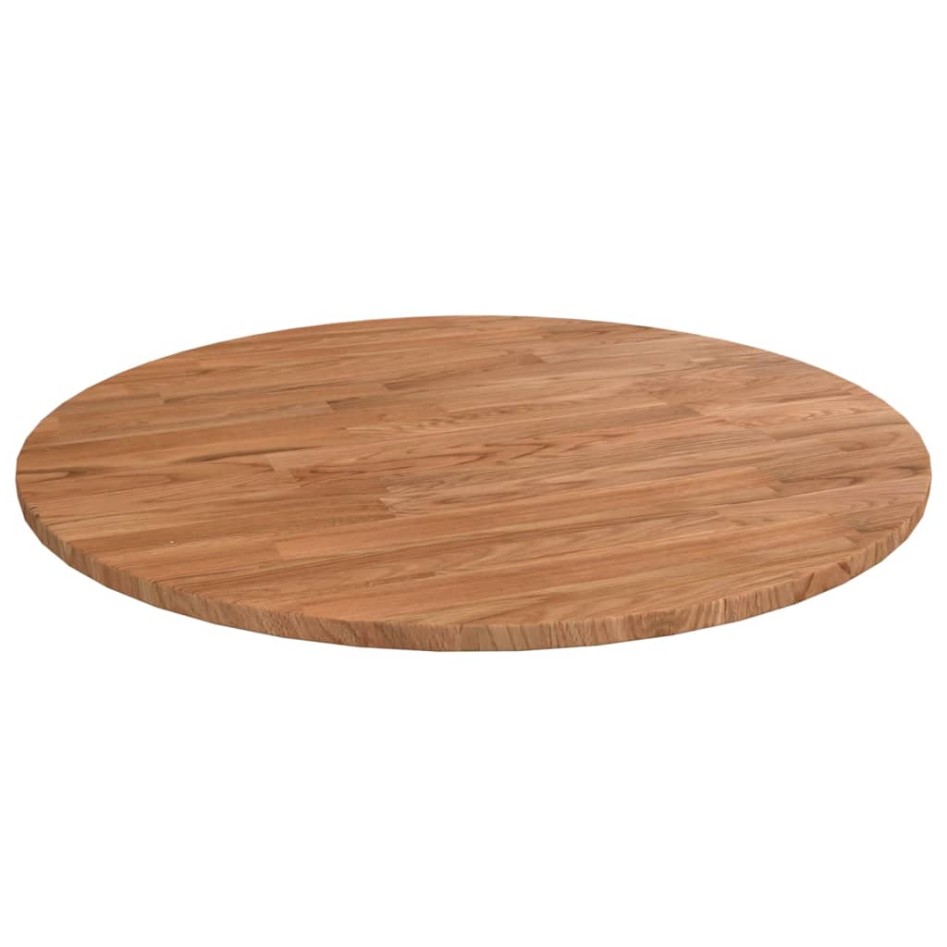Tablero de mesa redonda madera roble marrón claro Ø50x1,5