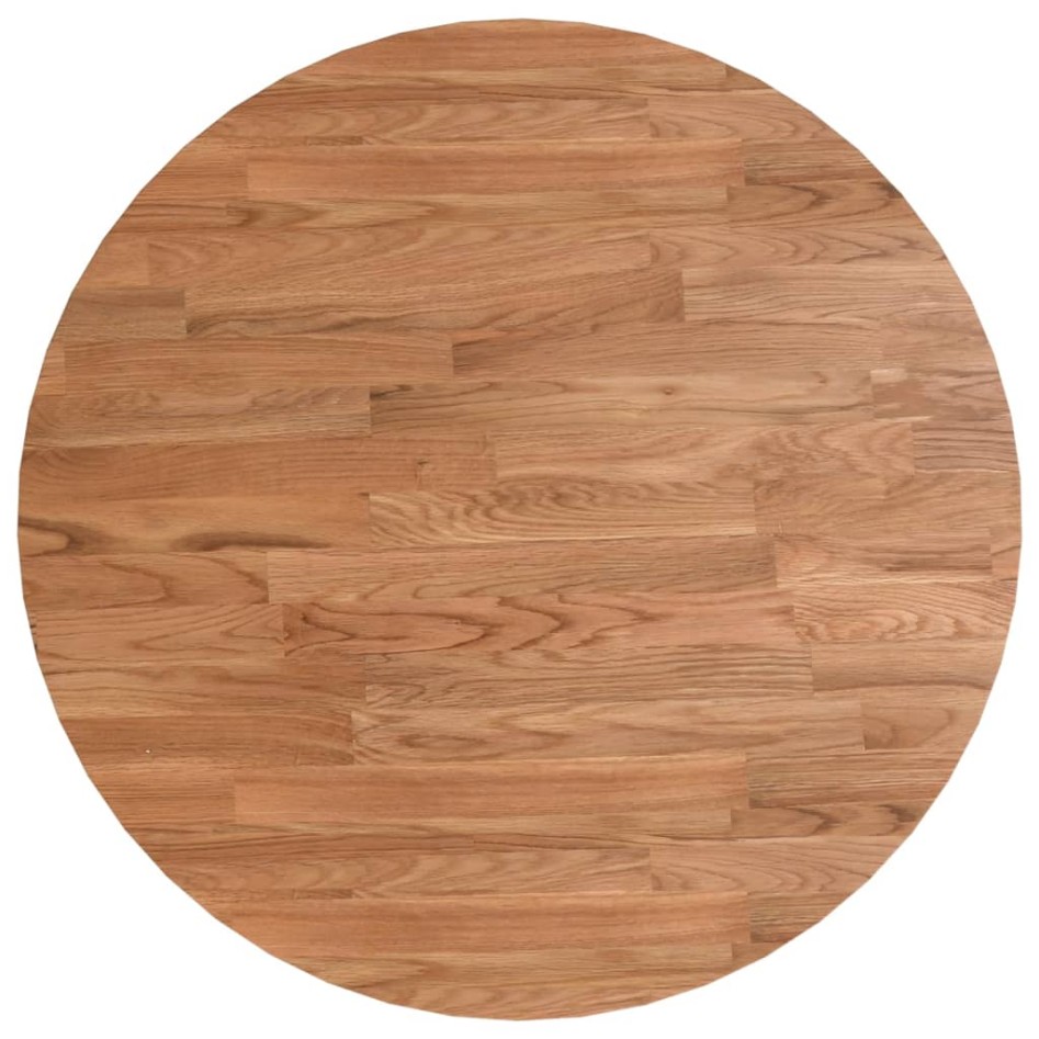 Tablero de mesa redonda madera roble marrón claro Ø50x1,5