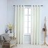 Cortinas opacas con anillas 2 uds terciopelo crema 140x175