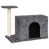 Rascador para gatos con postes de sisal gris oscuro 51