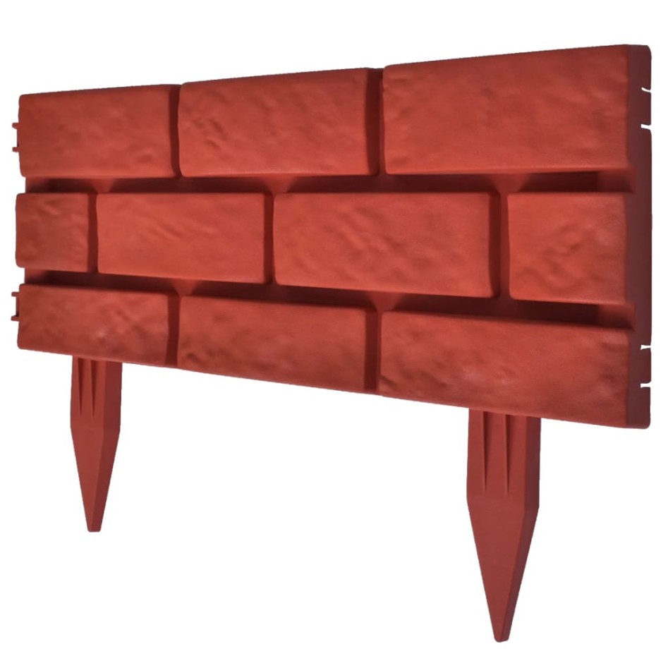 Verja separadora de césped color ladrillo 11