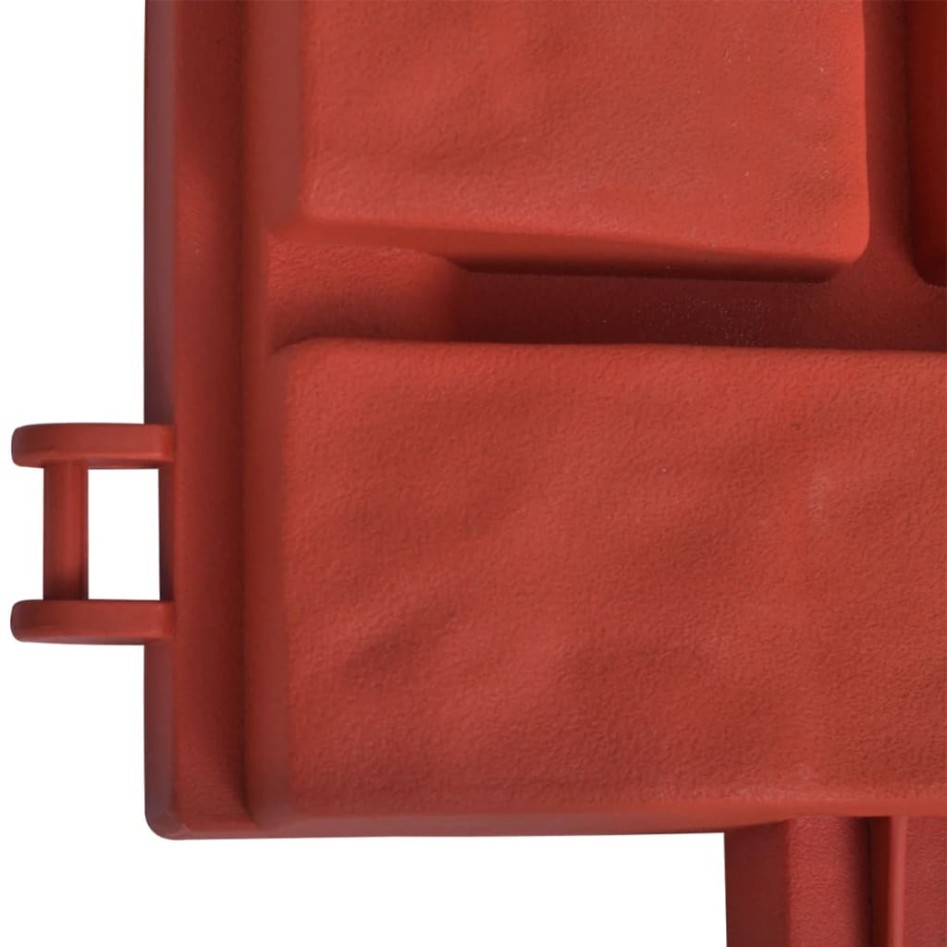 Verja separadora de césped color ladrillo 11