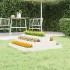 Jardinera de madera maciza de pino blanco 80x80x27